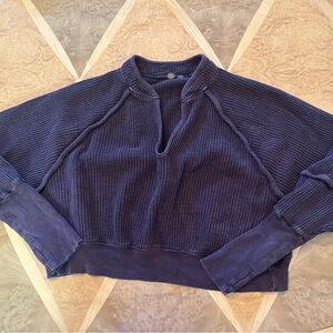 Free People Dusty Burgundy Crop Top